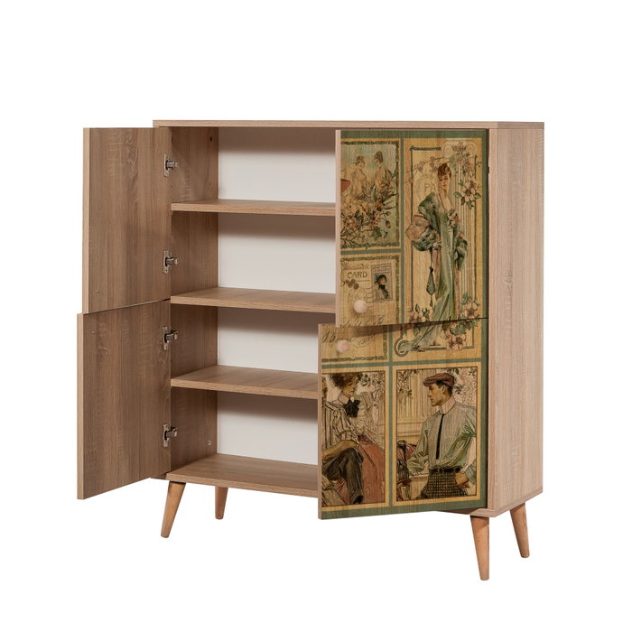 Hanah Home Multilux-732 Armario Multiusos Roble Sonoma Hanah Home Multilux-732 Armario Multiusos Roble Sonoma